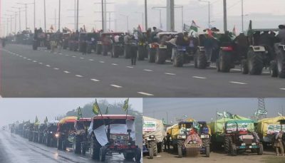 Farmers protest tractor march