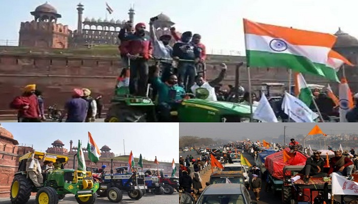 Tractor rally farmers protest
