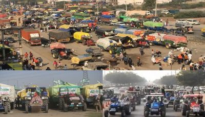 Farmers protest tractor march