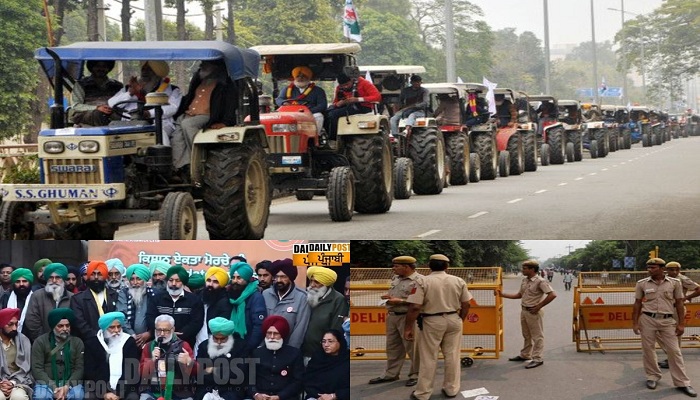 Farmers protest tractor rally