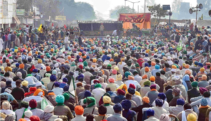 Farmers protest Jhansi 