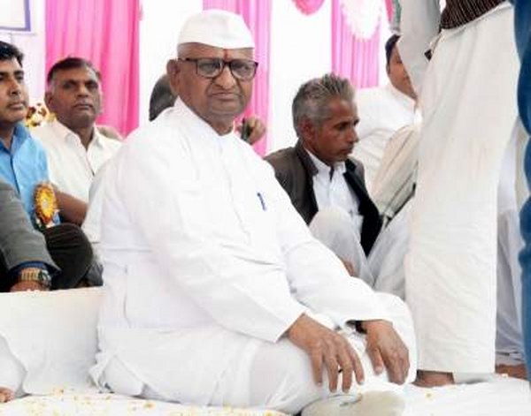 Anna Hazare on hunger strike 