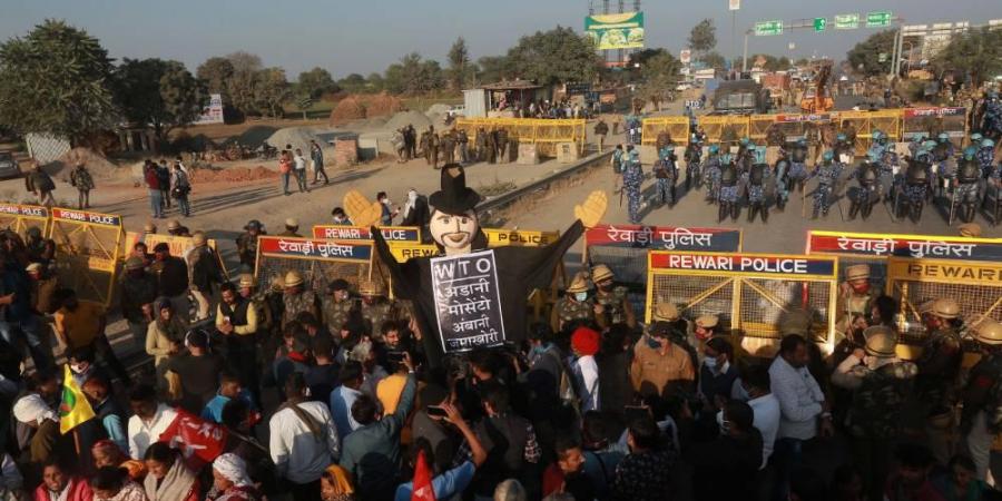 Farmers protest in rewari