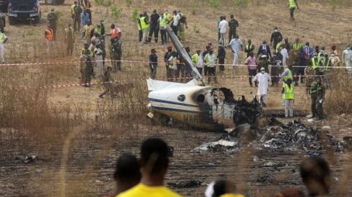 Military plane crashes