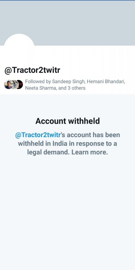 Farmers twitter accounts shut down