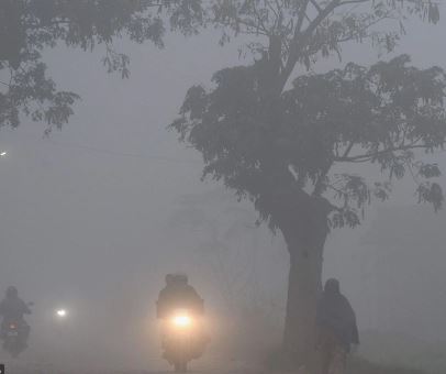 ludhiana people fog cold vehicles