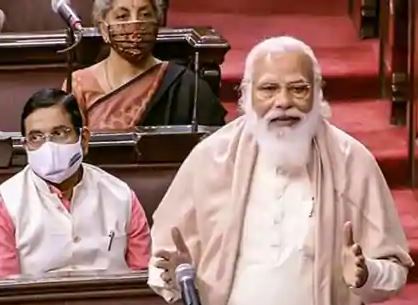 PM Modi gets teary-eyed in Parliament