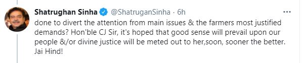 Shatrughan sinha tweets