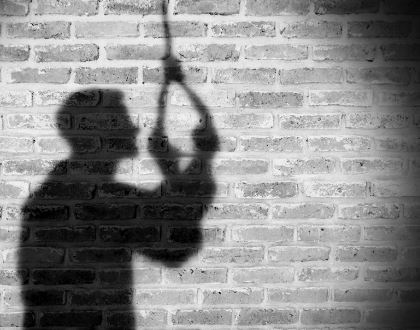 student committed suicide hanging tie