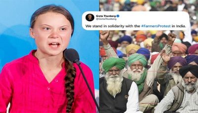 Greta thunberg comment on farmers protest