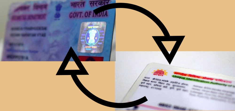 linking PAN with Aadhaar card