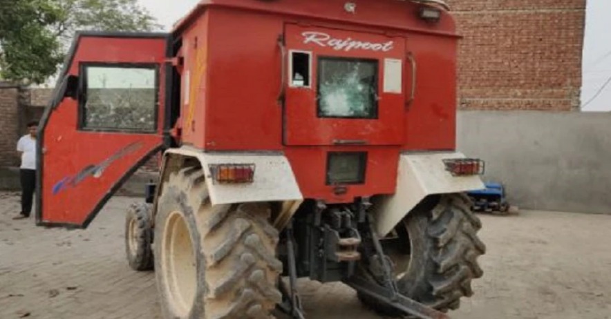 farmer made bullet proof tractor
