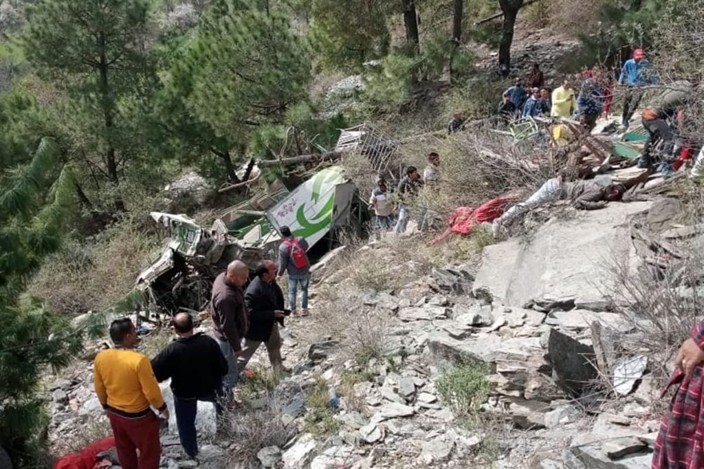 Bus accident in chamba