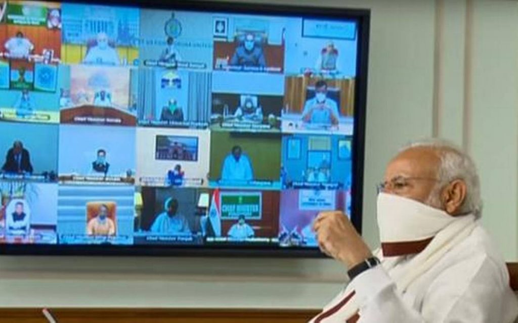 pm modi video conferencing meeting