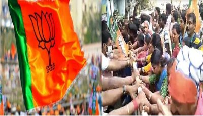 WB Polls BJP Workers Protest