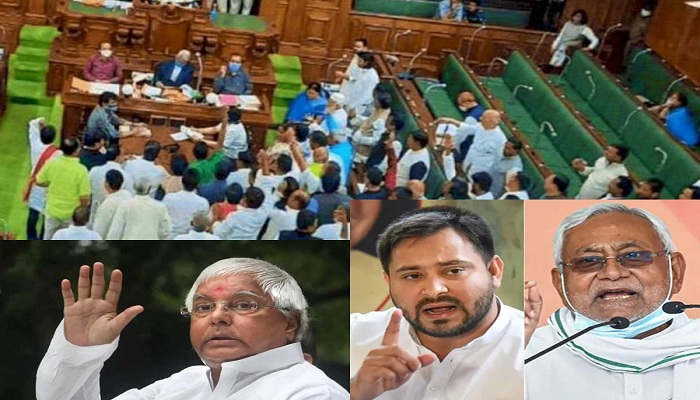 Bihar assembly ruckus lalu yadav