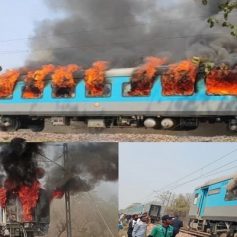 Delhi dehradun shatabdi express fire broke