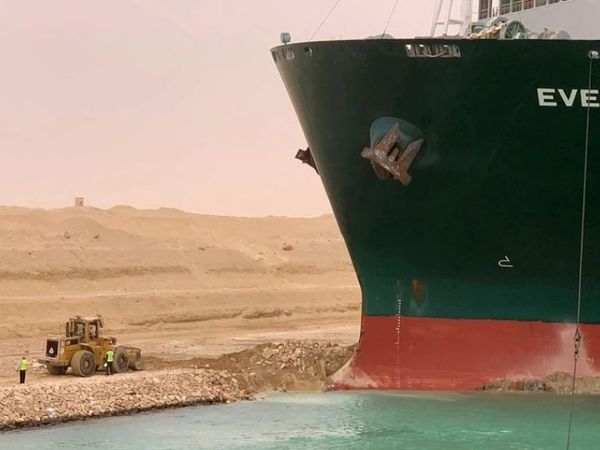 Suez Canal Ships stuck