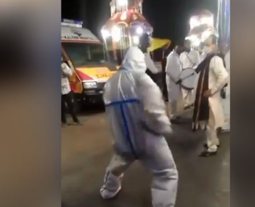 ppe kit ambulance driver dance video viral