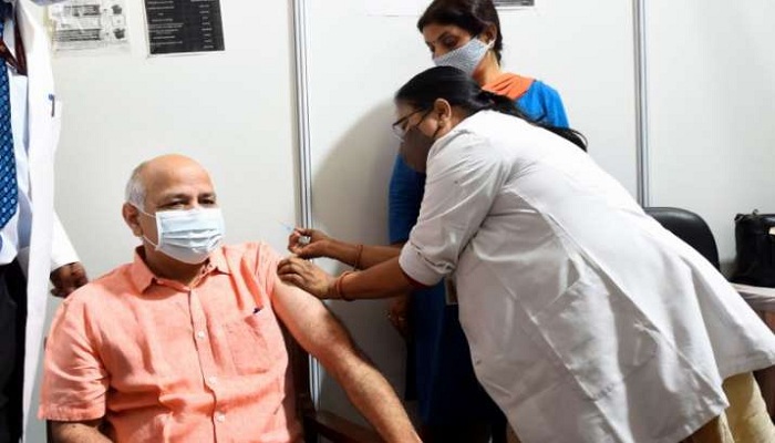 Manish sisodia corona vaccination