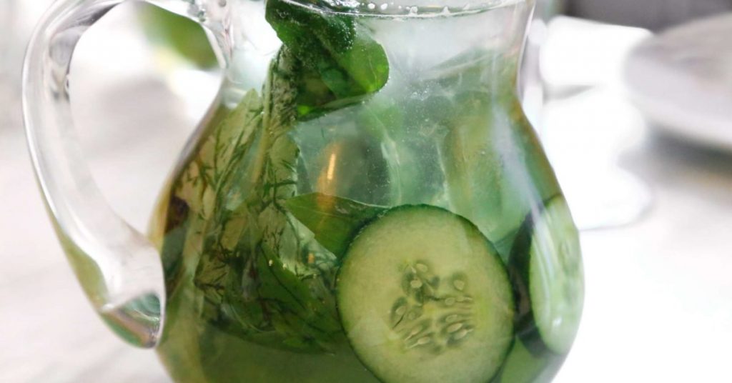 Drink Cucumber Water for detox