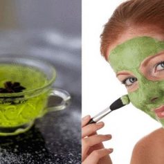 Green tea summer face pack