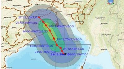 Cyclone Yaas over Bay of Bengal 