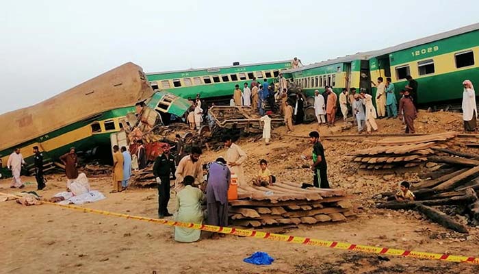 Pakistan train accident in sindh
