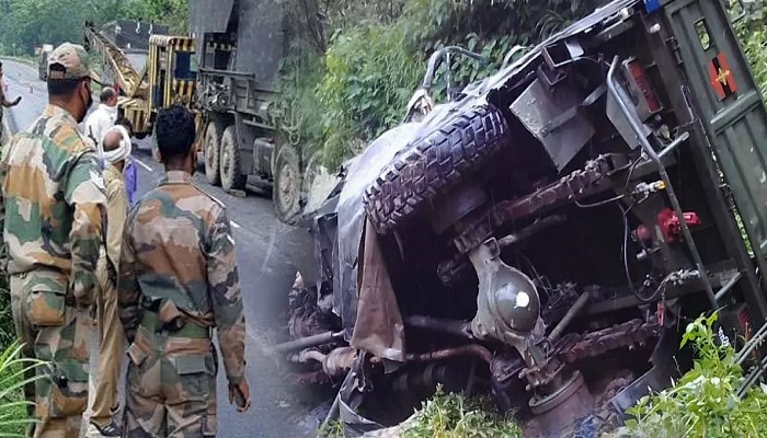 Army vehicle accident in sikkim