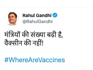 rahul gandhi tweet reads number