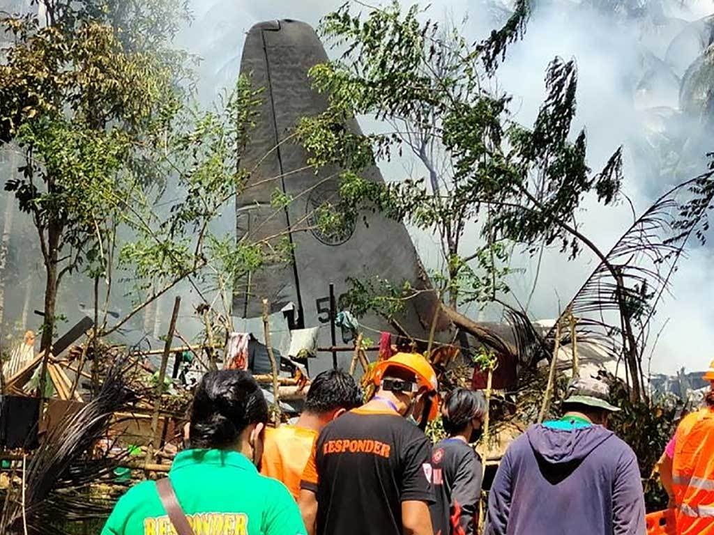 Philippine military plane crash