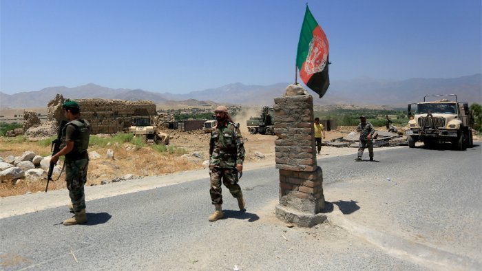 un headquarters attacked western afghanistan