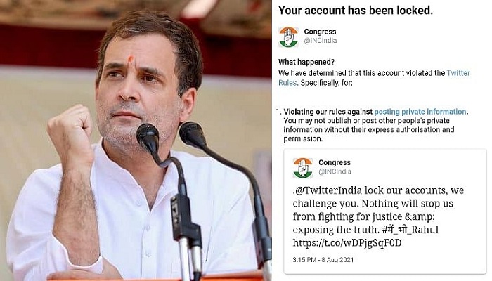 congress party vs twitter