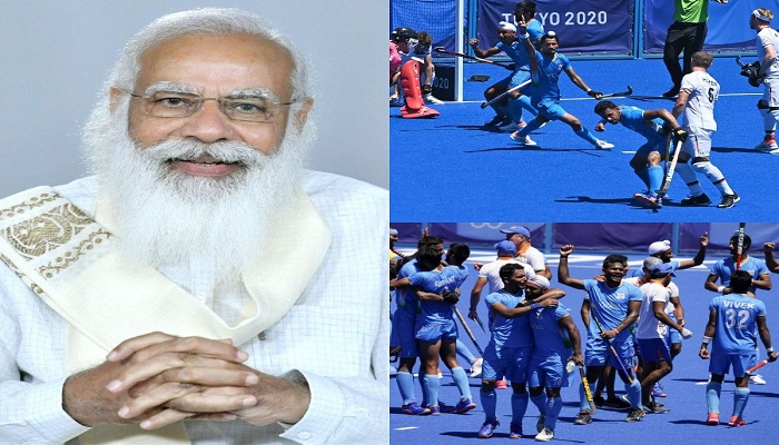 pm modi congratulates indian hockey team