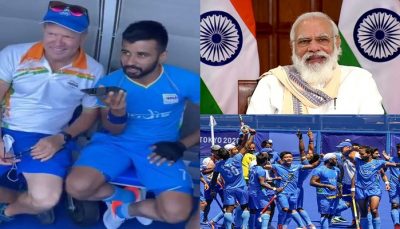 pm modi speaks to india hockey team