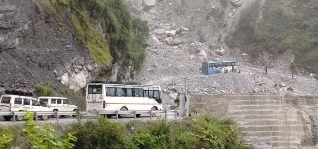 chamoli rishikesh badrinath road landslide