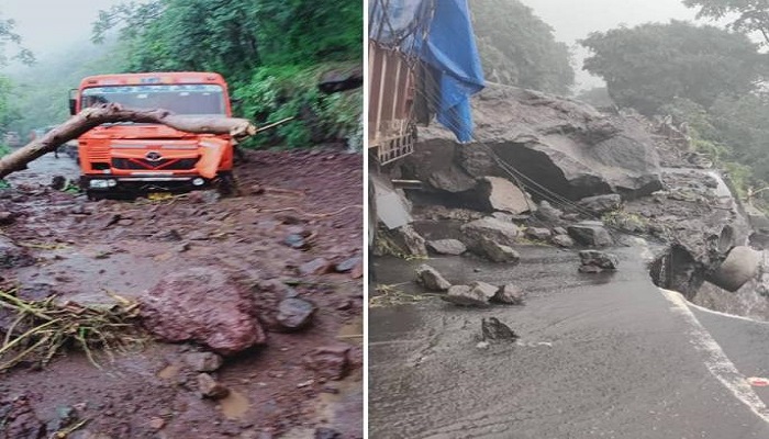 heavy landslide in maharashtra aurangabad