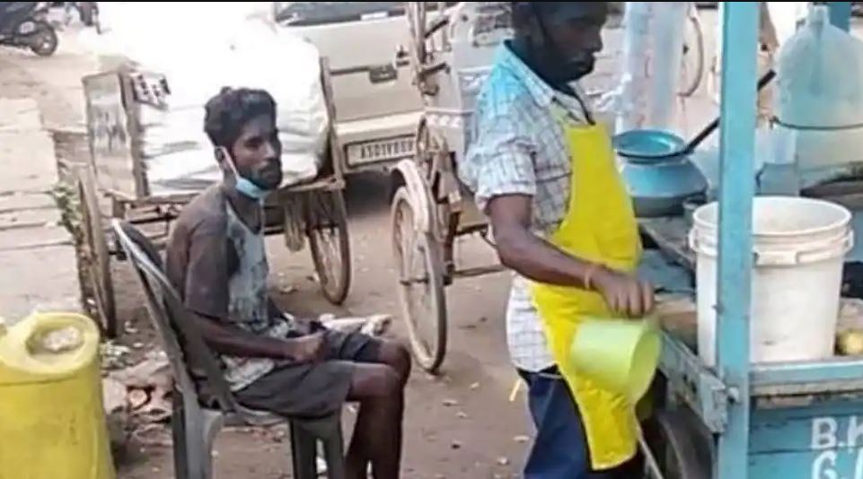 Pani puri vendor caught