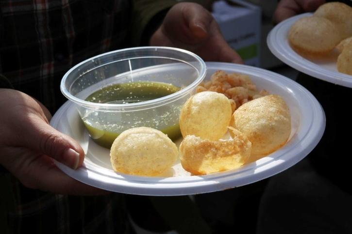 Pani puri vendor caught