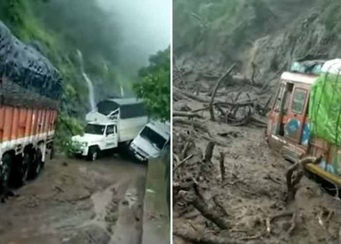 heavy landslide in maharashtra aurangabad