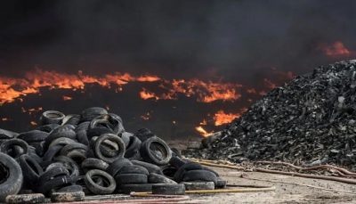 World biggest tyre graveyard