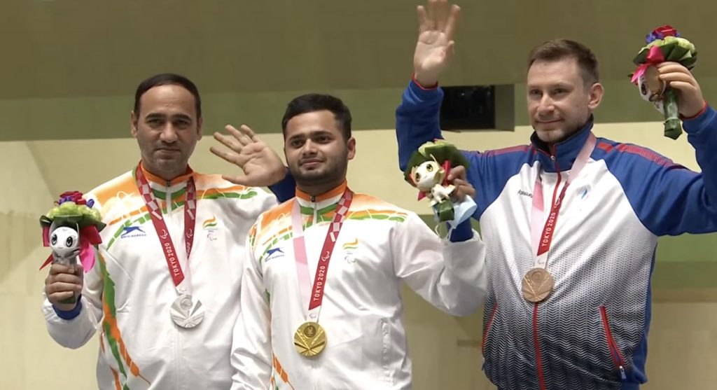 Manish Narwal wins gold medal