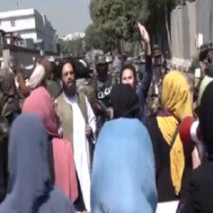violent womens protest in kabul