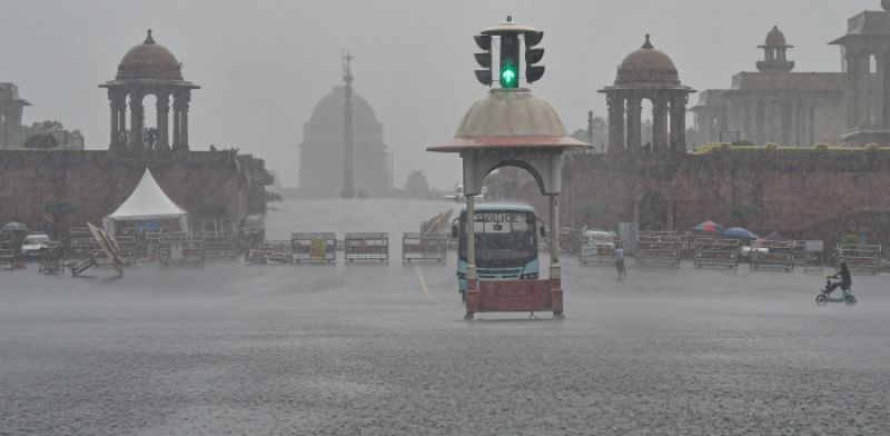 Heavy Rain Lashes Delhi