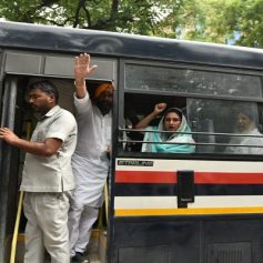 sukhbir badal harasimrat kaur taken in custody