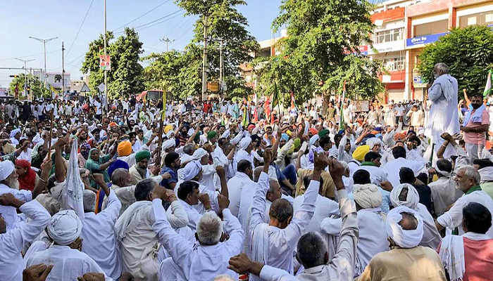 anil vij on karnal farmers protest