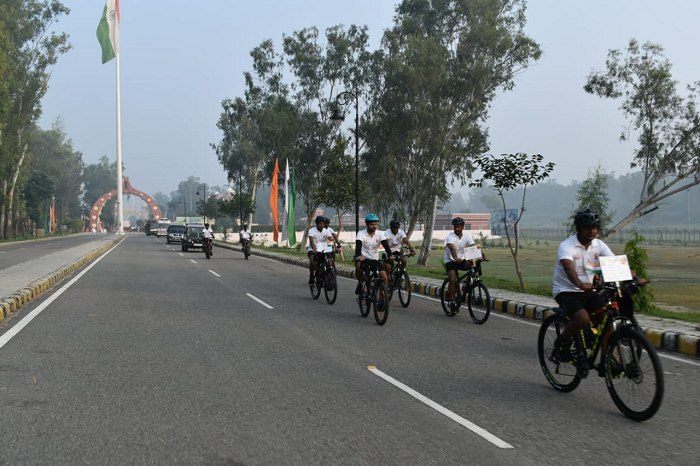 Bicycle rally by BSF