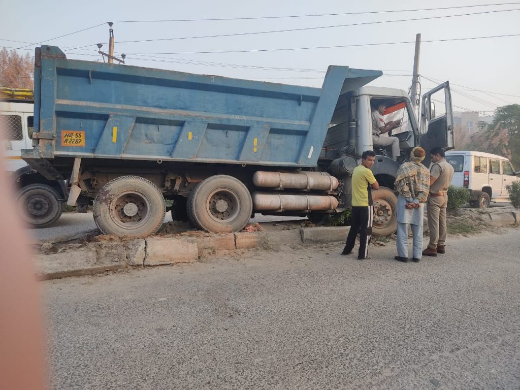 driver of tipper arrested for