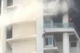 Fire breaks out in 60 storey