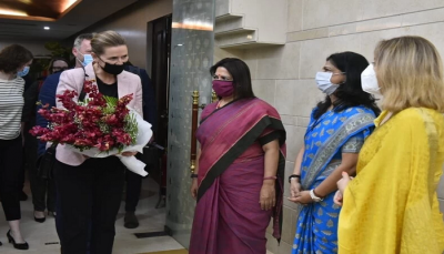 pm of denmark arrives in india